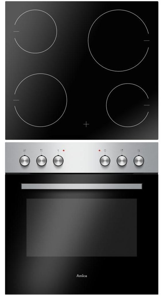 Amica EHC 20 EX, Keramik, 4 Zone(n), Glaskeramik, Schwarz, Produktbild 