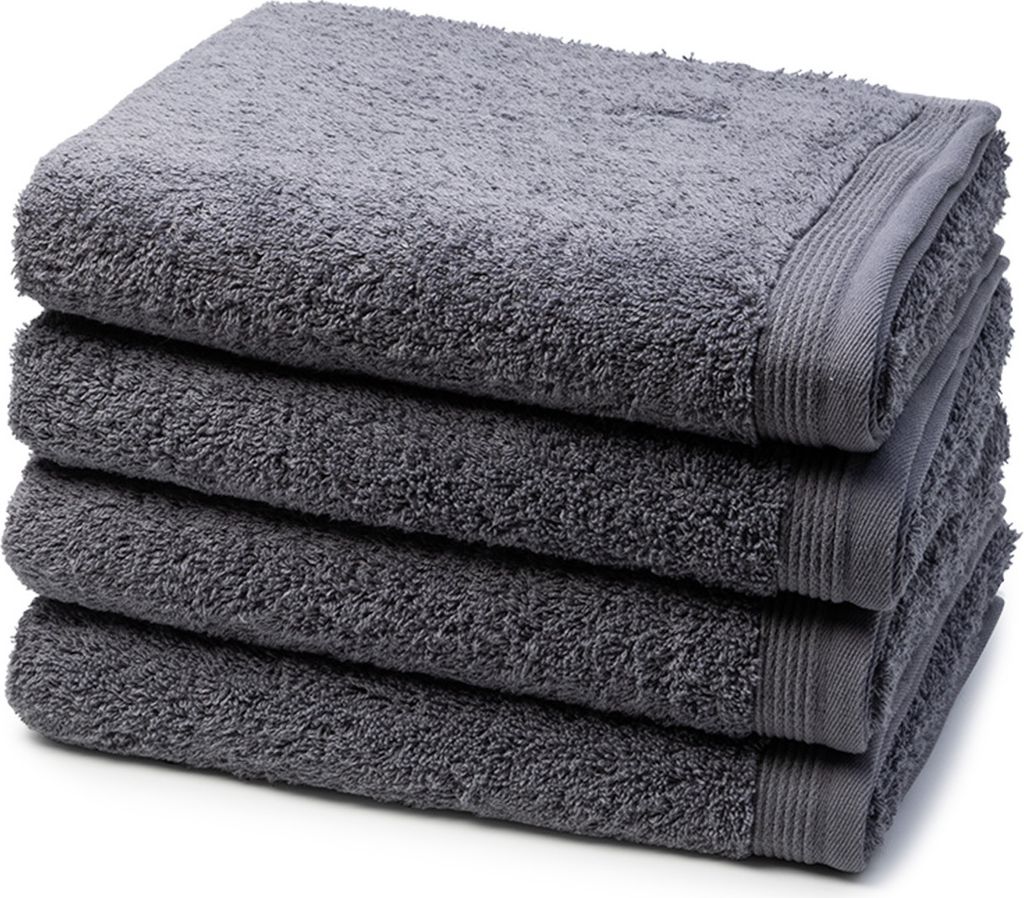 Möve Superwuschel 4 X Handtuch im Set Extraweiches Handtuch, Aus 100% hochwertiger Baumwolle, Mit eingesticktem Markenlogo