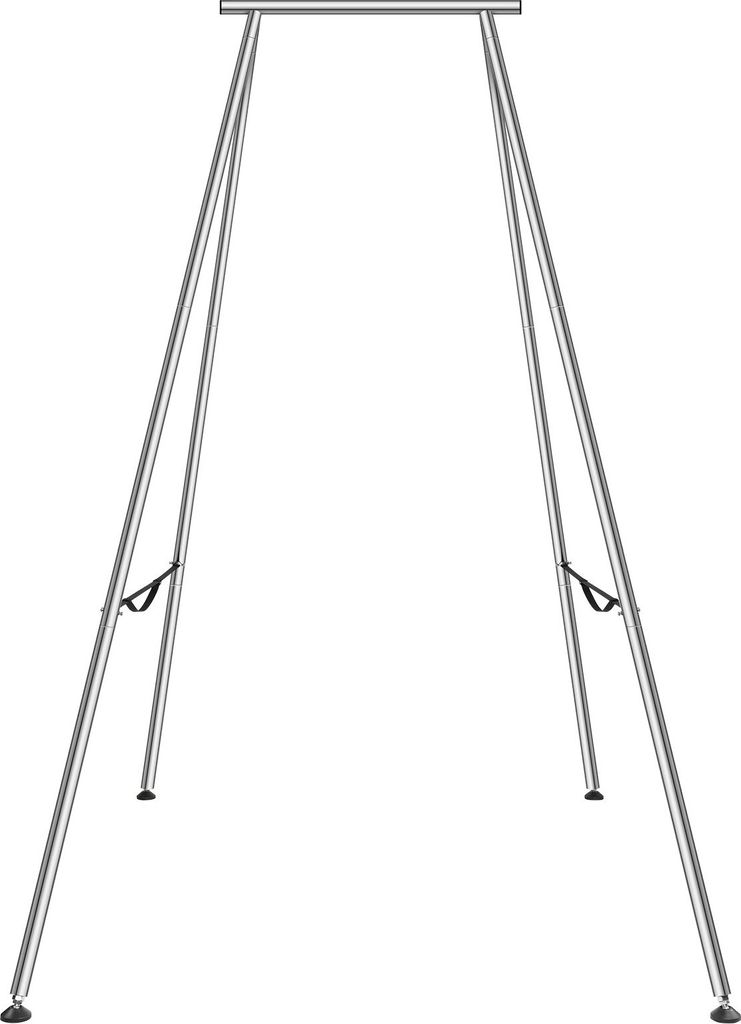 Aerial Yogarahmen 253 x 192 x 295 cm, Silber Yoga Swing Air Fliegen Stand, Outdoor Indoor Yoga-Schaukel-Gestell Yoga Zubehör 250 kg Max. Tragfähi...