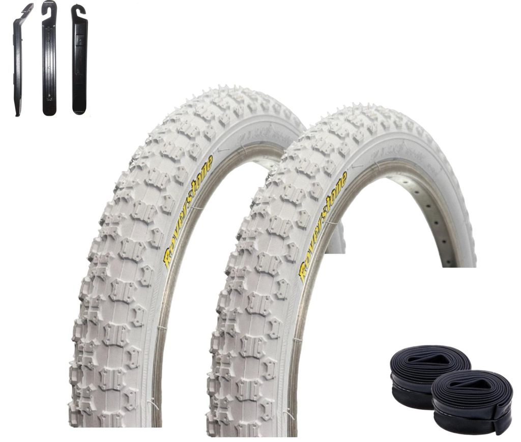 2 x Roverstone Fahrradreifen 20 x 2,125 (54-406) Weiß + 2 Produktbild 