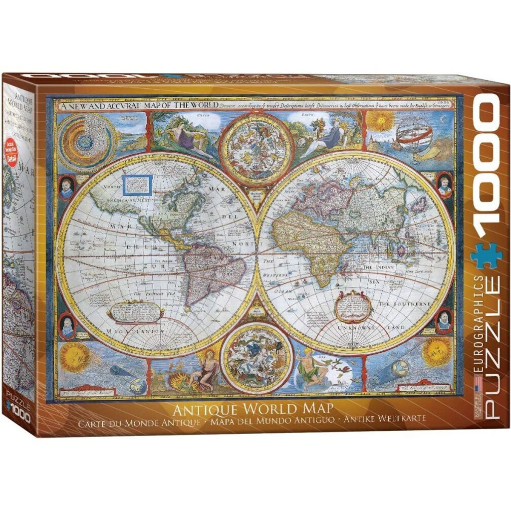 EUROGRAPHICS Antike Weltkarte Puzzle 1000 Teile