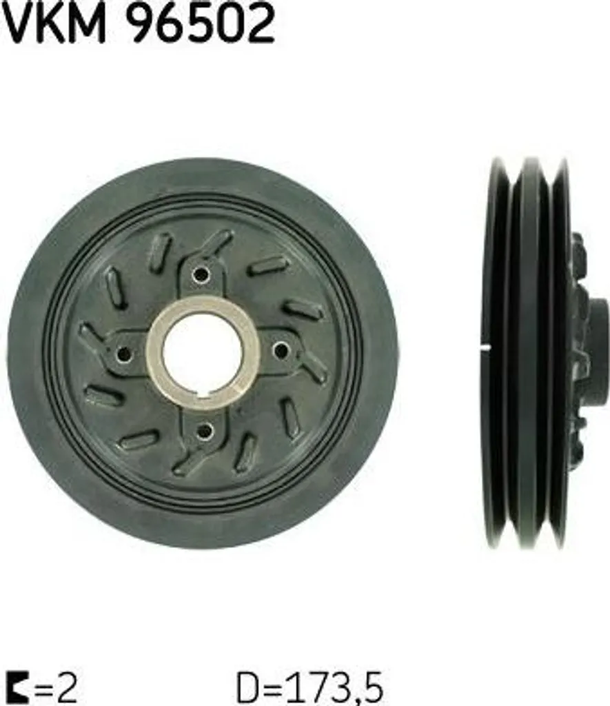Supprimez les vibrations moteur avec la poulie SKF VKM 96502 Galloper