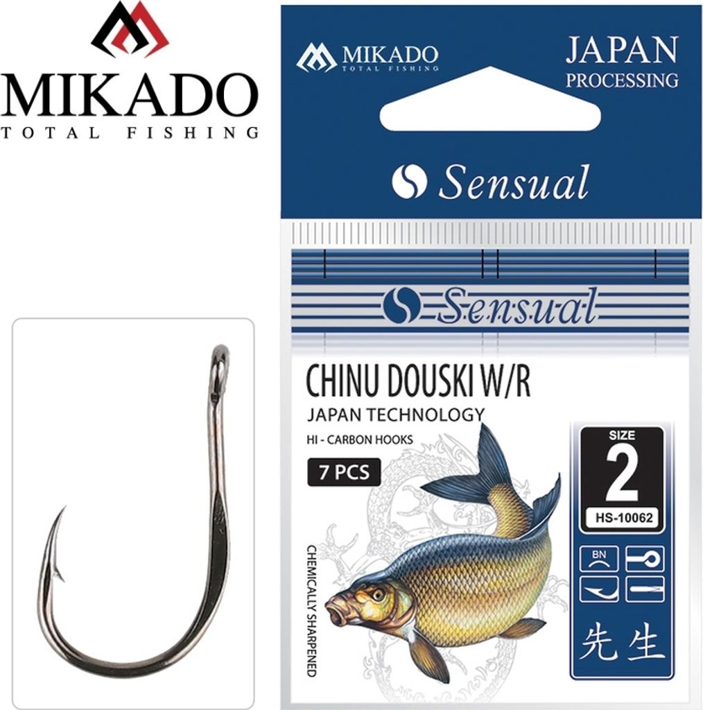 MIKADO CHINU 10 starke abgeflachte Feederhaken Method Feeder Angelhaken #8