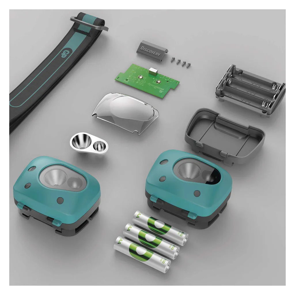 Lampe frontale GP Discovery CH44 - Éclairage LED puissant et ajustable - 18