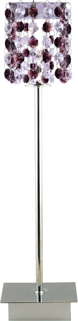 Lampe de table bordeaux et chrome Candellux pour décoration salon