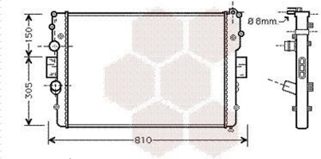 Radiateur moteur pour Iveco Daily IV de livraison et transporteur