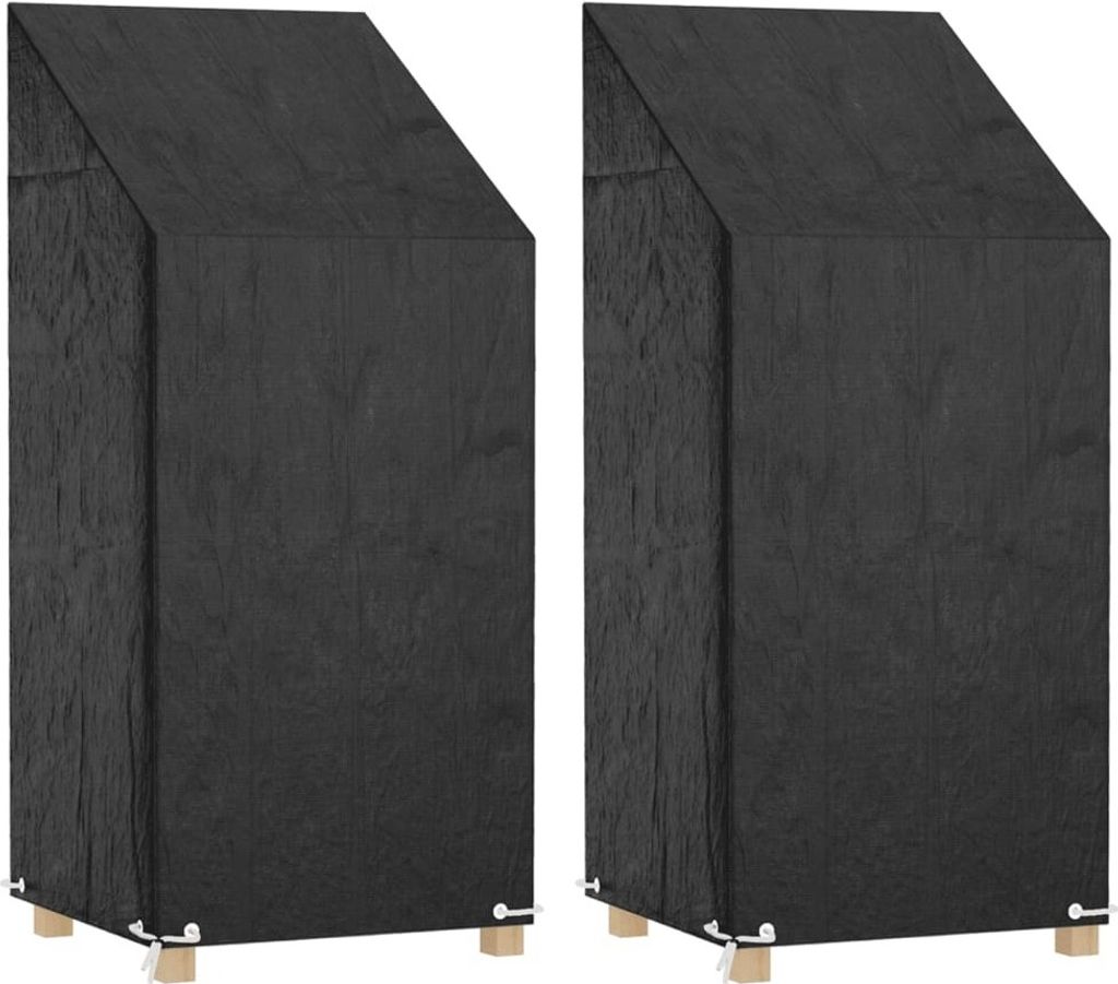 Plachty na zahradní židle 2 ks 8 oček 65 x 65 x 110/150 cm Obrázek produktu 