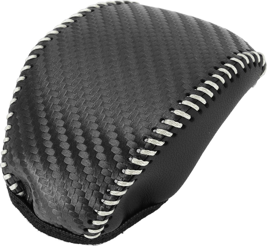 Getriebeschaltknaufabdeckung für Toyota RAV4 2019-2024 Anti-Rutsch Schwarz Carbonfaser Beige Kunstleder 1 Stück Schaltknaufschutz