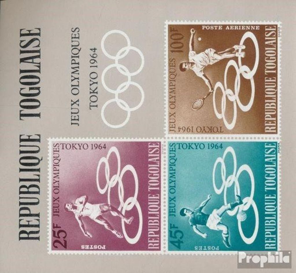 Briefmarken Togo 1964 Mi Block15 (kompl.Ausg.) postfrisch Olympsche Sommerspiele Tokio