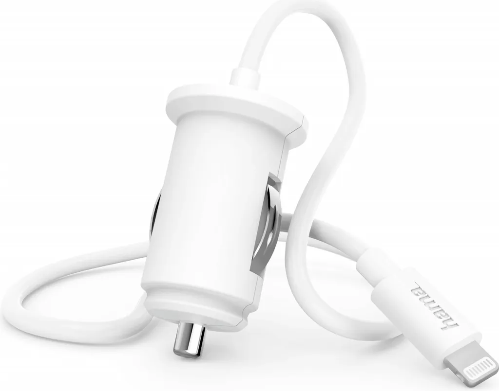 Caricatore Accendisigari 18W PD Bianco Lightning Fast Charge iPhone