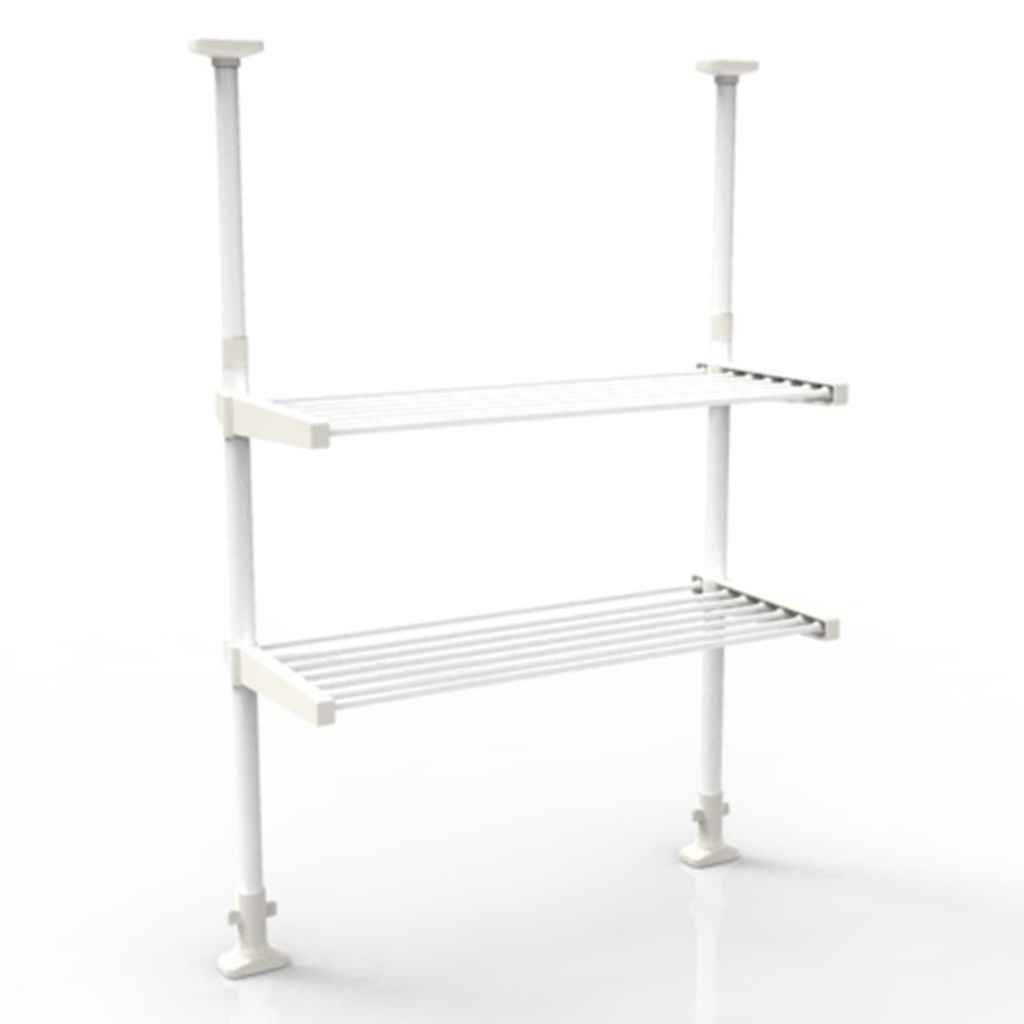 Küchenregal, 2-Stufig Standregal, Mikrowellenständer mit 5 Produktbild 