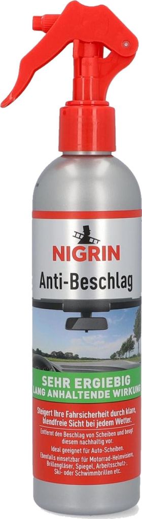 NIGRIN Anti-Beschlag Pumpzerstäuber | für eine klare und Produktbild 