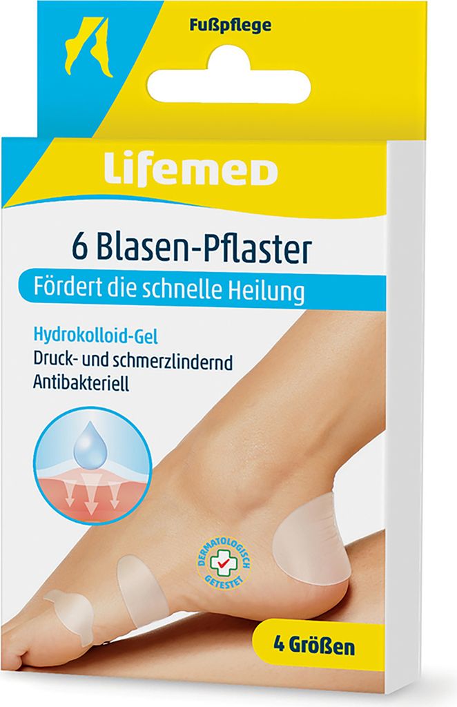 6x BLASEN-PFLASTER mit Hydrokolloid-Gel 4-Größen Produktbild 1