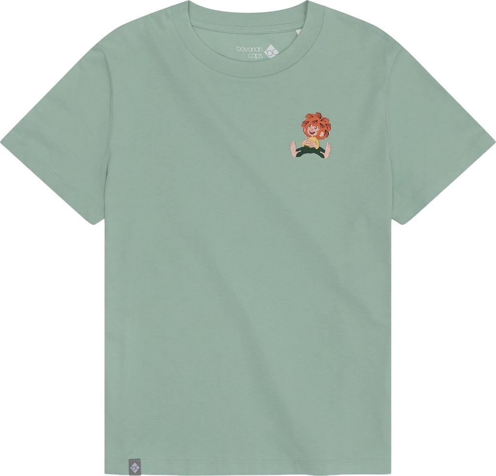 Bavarian Caps Damen T-Shirt , Pumuckl lacht Minze, M
