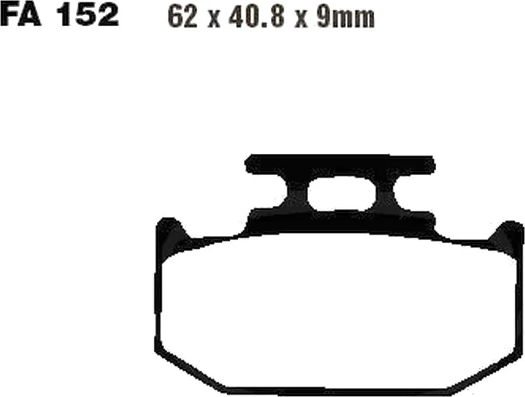Plaquettes de frein arrière pour moto cross Kawasaki KX 125 J 92-93