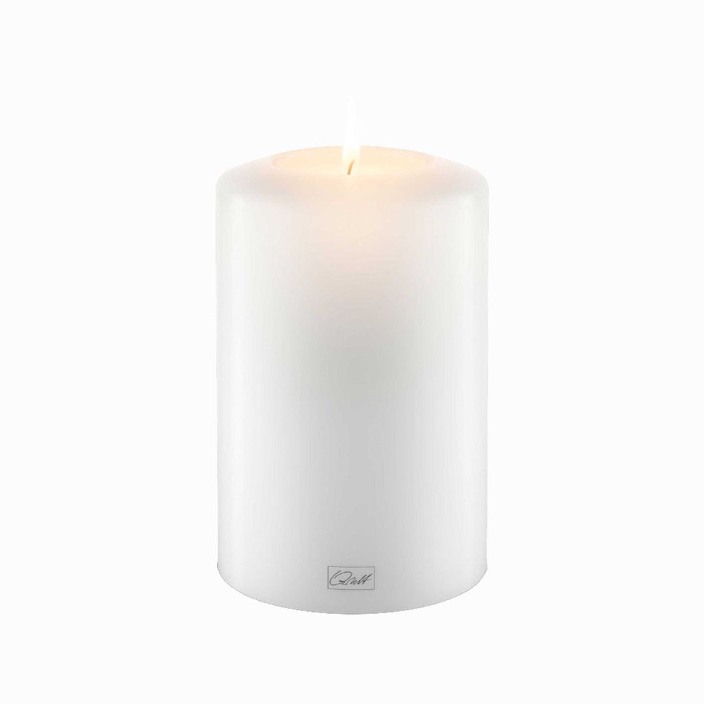 Qult Farluce Classic - Durchm. 10cm | Teelichthalter in Kerzenform | Dauerkerze | Kunststoffkerze in Kerzenoptik | Teelichtkerze mit Teelichteinsat...