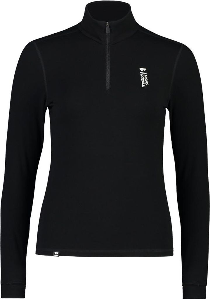 MONS ROYALE Cascade Merino Flex 200 1/4 Zip schwarz XL