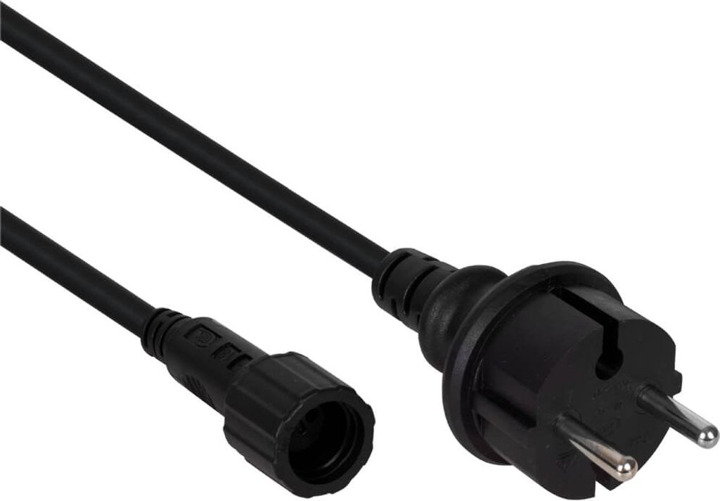 ROTPFEIL QUICK FIX Anschluss Stecker, 230V, schw. IP67
