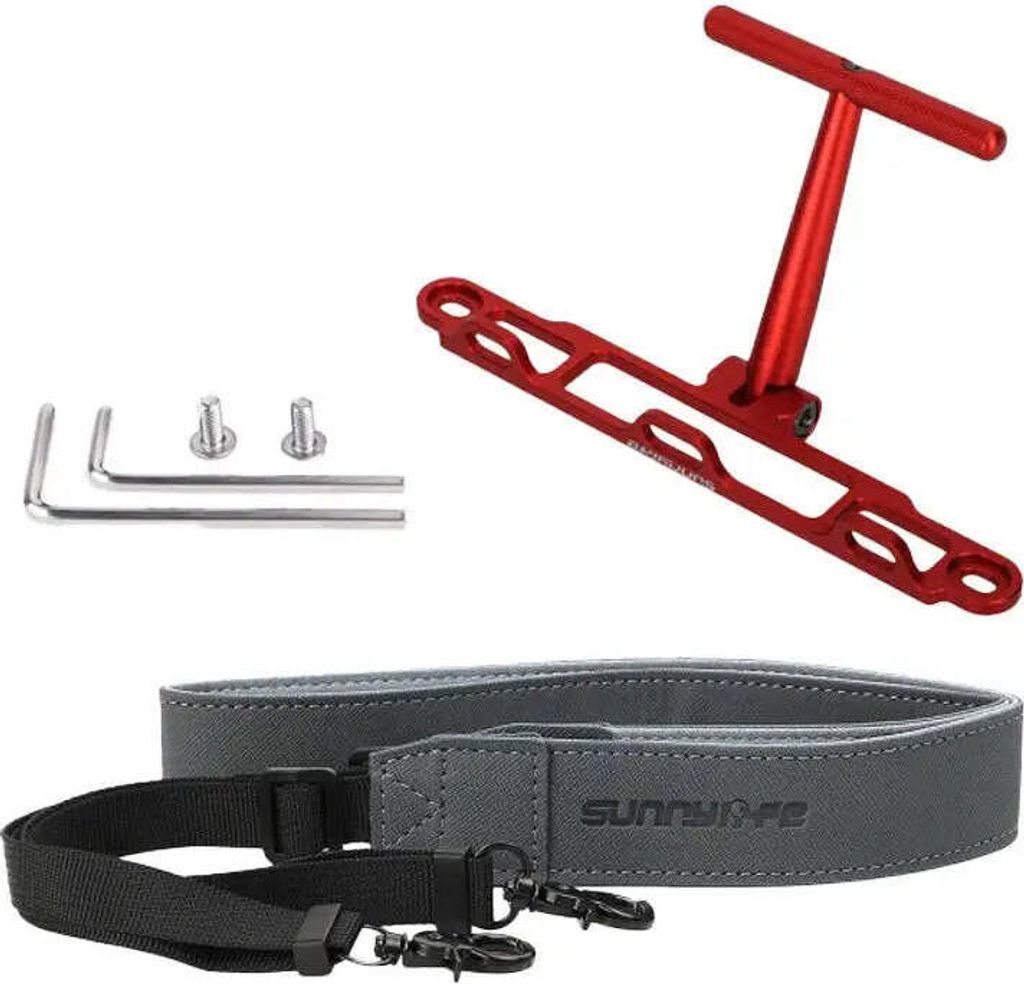 SunnyLife Mount with strap Sunnylife for DJI RC / RC 2 controller (red) ZJ764-R