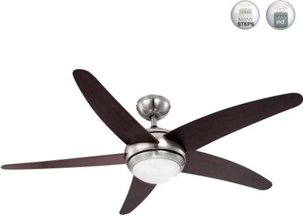 Ventilateur de plafond Fabiola 132 cm avec éclairage et télécommande - 9