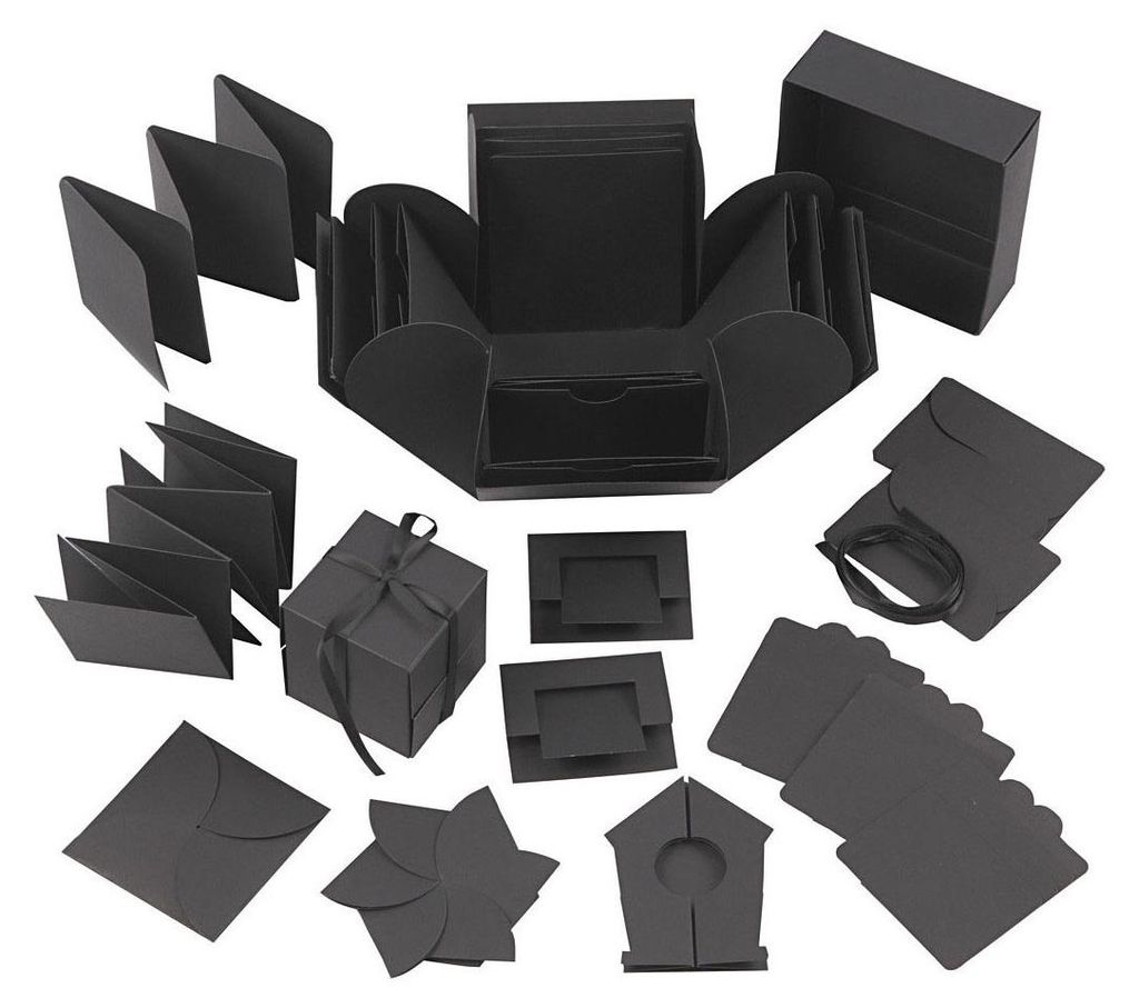 Kreotime - Explosion Box Creativ Company 12x12x12Cm noir | Image du produit 