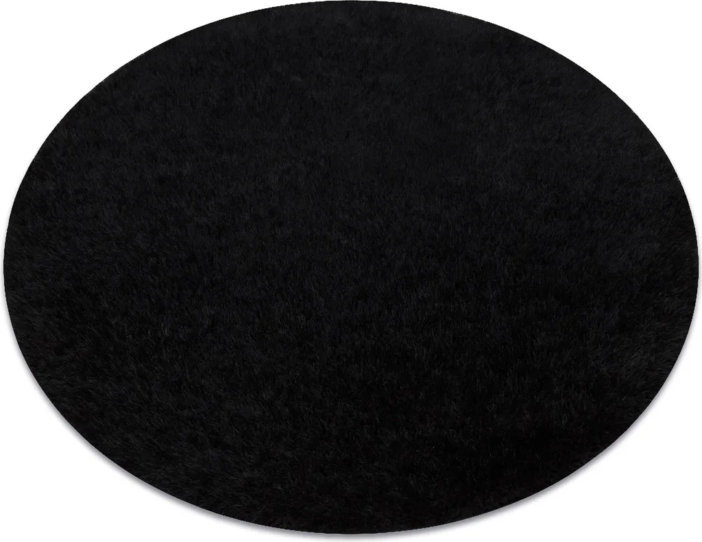 Tapis shaggy noir 200 cm BUENOS 6649 haute densité et douceur extrême
