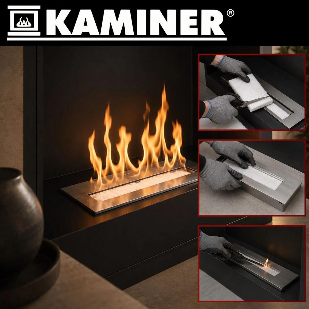 Kaminer 28354, Keramikeinsatz für Bioethanol-Kamin, 20 x 30 Produktbild 