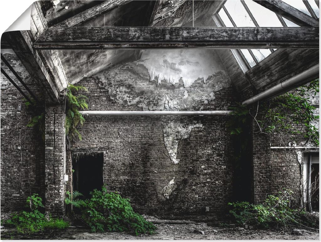 ARTland Poster Lost Place - alte Fabrik Größe: 40x30 cm