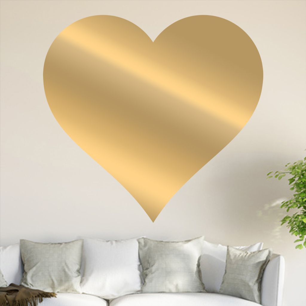 Herz Wandtattoo in 6 Größen - Wandaufkleber Wall Sticker - Dekoration, Küche, Wohnzimmer, Schlafzimmer, Badezimmer