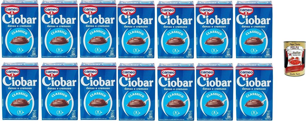 Cameo Ciobar Classico 14x125g | Italienische Trinkschokolade, dick & cremig – 70 Tassen, Dessert & Wintergetränk Vorratspack, Mikrowelle oder To...