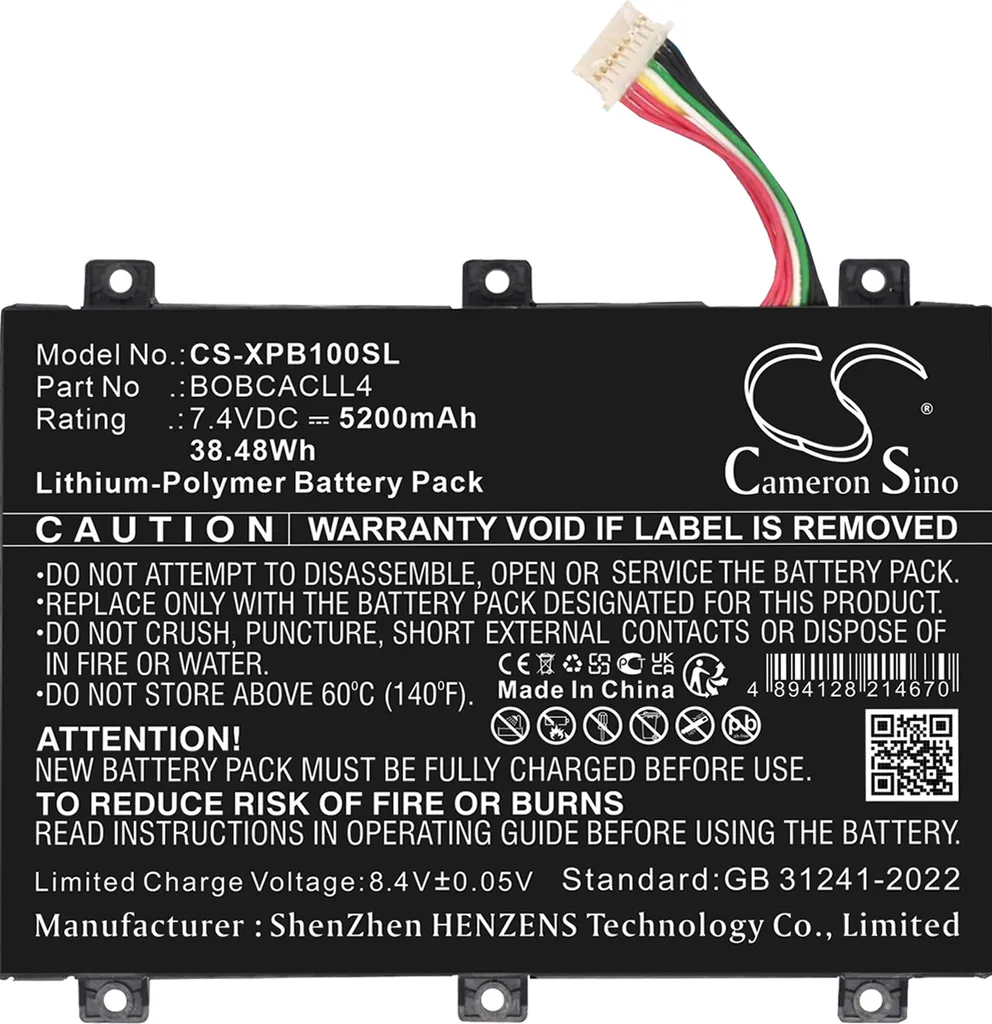 Batterie Li-Polymer Longue Durée pour Xplore Bobcat et XSlate B10 IX101B2