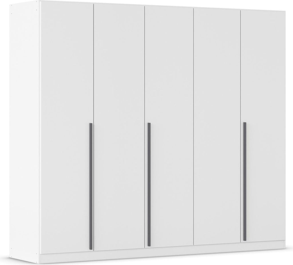 Drehtürenschrank >Alba< in alpinweiß, Holzwerkstoff - 226x197x54cm (BxHxT)