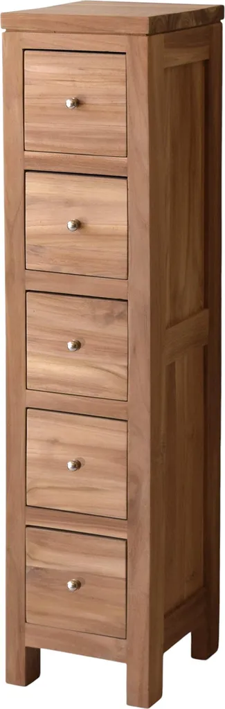 Buffet haut Teako Design Falun en teck massif 115x30x26cm résistant