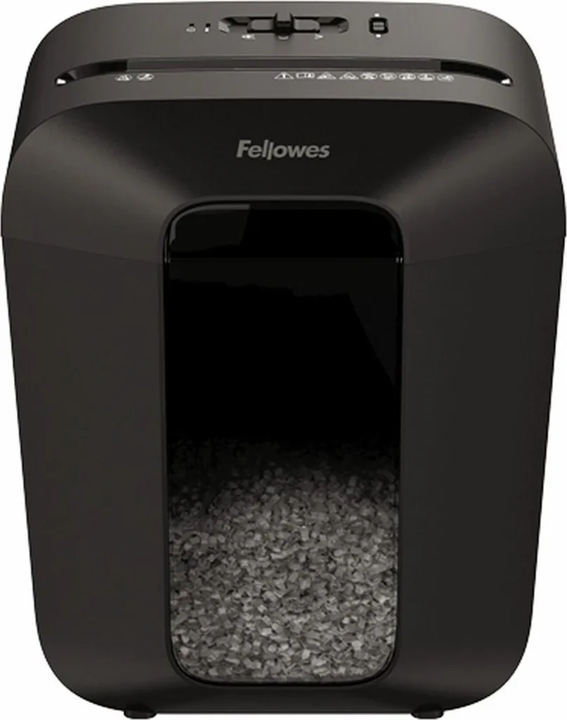Fellowes LX41 Powershred Noir - Coupe Croisée P-4 et Verrou Sécurité