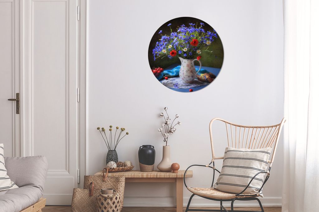MuchoWow - Wand Kreis - Das Schlafzimmer - Die Bilder - Wandmalerei - Kunst für das Haus - das Plastik