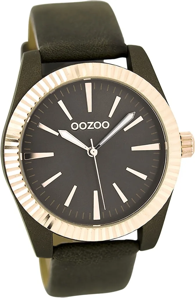 Oozoo orologio da donna in pelle opaco analogico al quarzo bracciale nero Timepieces D2UOC6518A