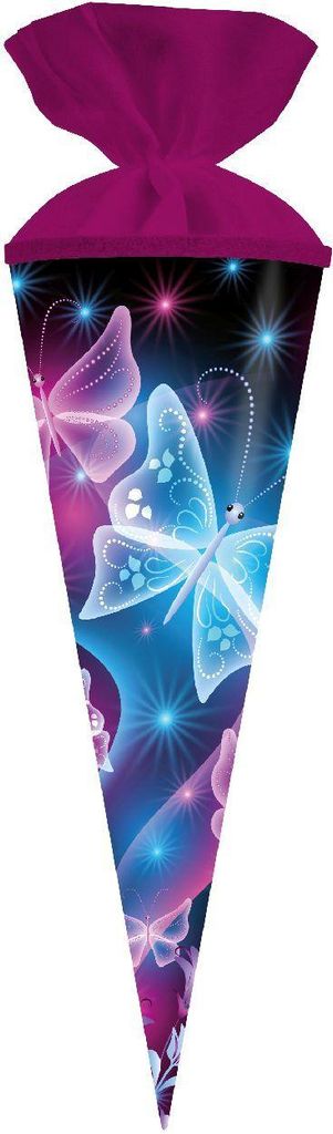 Goldbuch školní kužel 50 cm kulatý motýl 15x50 cm s plstěným uzávěrem