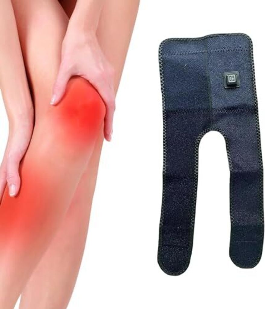 Luckxing Knie-kissen, Kniewärmer, USB-verstellbare Kniebandage, bete Knieschoner, Warme 3-Gang-Temperatur-Kniestütze, elektrischer Kniewärmer f...