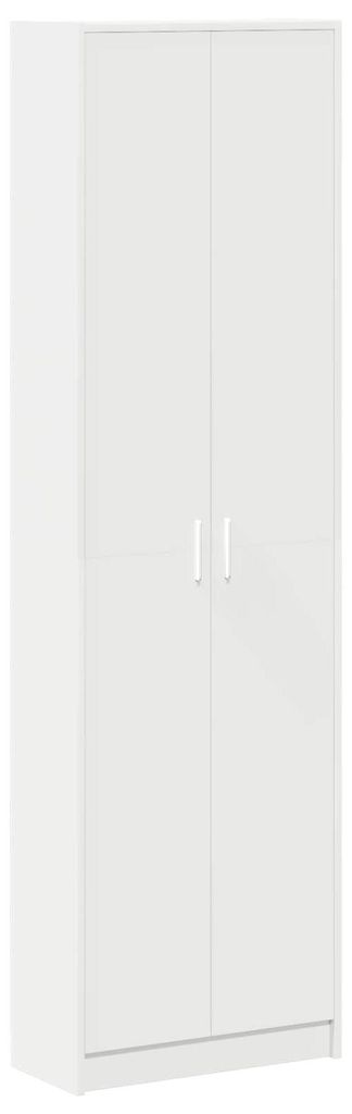 vidaXL Armadio con ripiano Bianco 55 x 25 x 189 cm Immagine del prodotto 