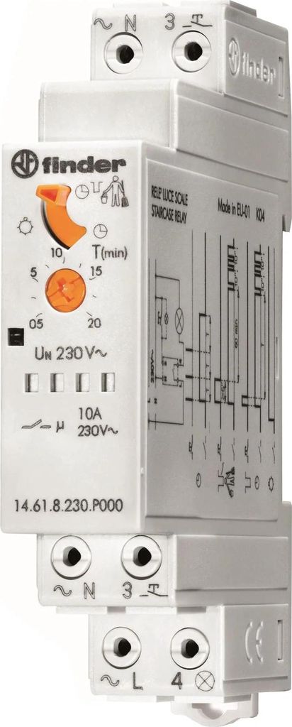 Finder MF, Treppenhaus-Lichtautomat, Push-In Klemmen, 1 Stk.