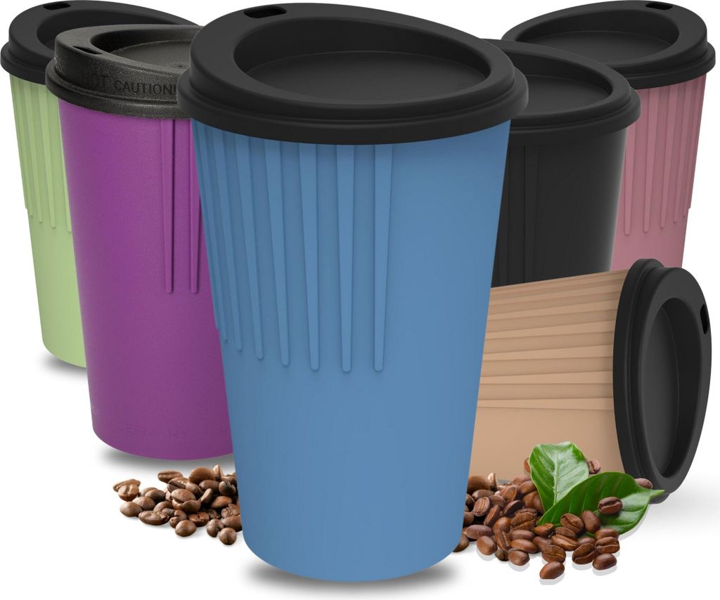 Tasse à café to go 300 ml - Tasse avec couvercle & aspect Image du produit 
