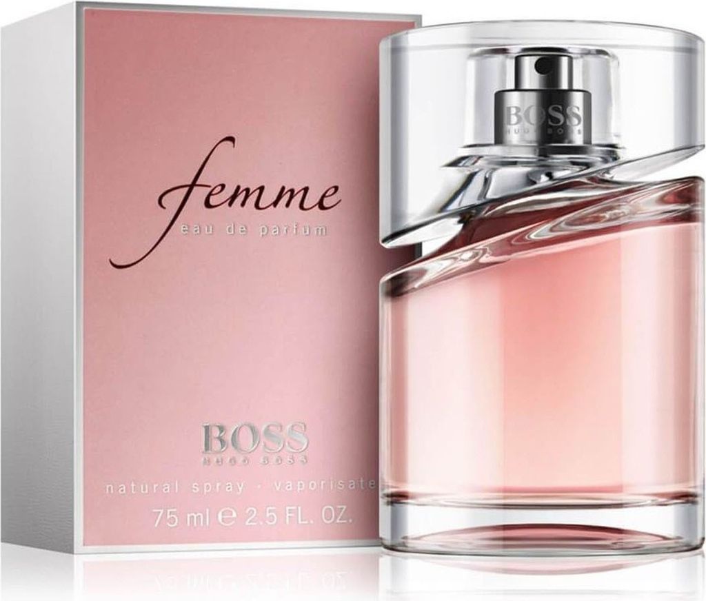 A product shot of a perfume bottle and its box.