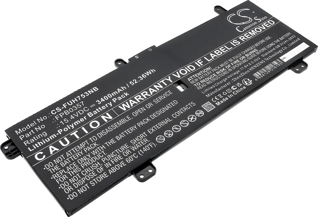 Batterie Haute Capacité LifeBook CH90/E3 remplace CP790491-01 Noir
