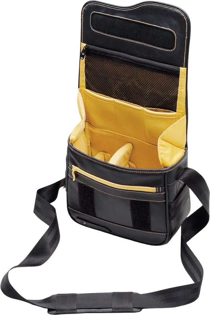 be.ez, borsa a tracolla per fotocamera LE photo reporter, nero / giallo