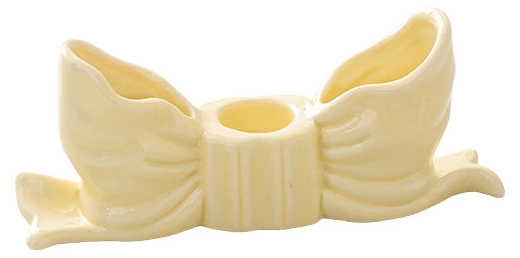 Kerzenhalter in Schleifenform aus Keramik, Tischdekoration für Kerzenständer, Tischdekoration für Feste, Zuhause, Büro oder Schreibtisch, Ornament