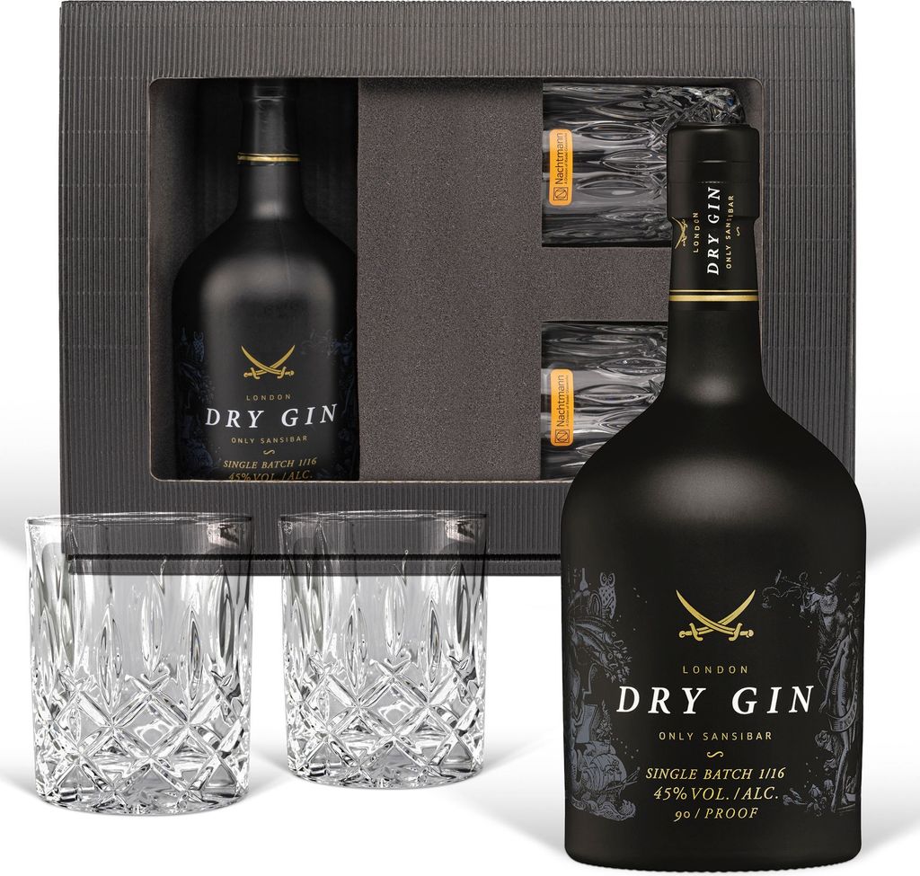 Sansibar Gin im Geschenkset mit zwei Tumbler (0,7l)