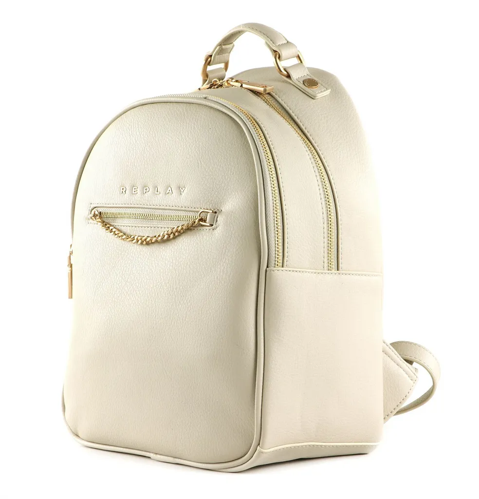 Sac à dos de loisirs Replay Backpack gris clair format compact pratique - 2