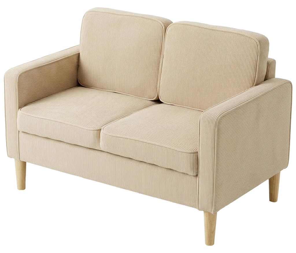 Divano a due posti HOMCOM con 2 cuscini decorativi, Immagine del prodotto 