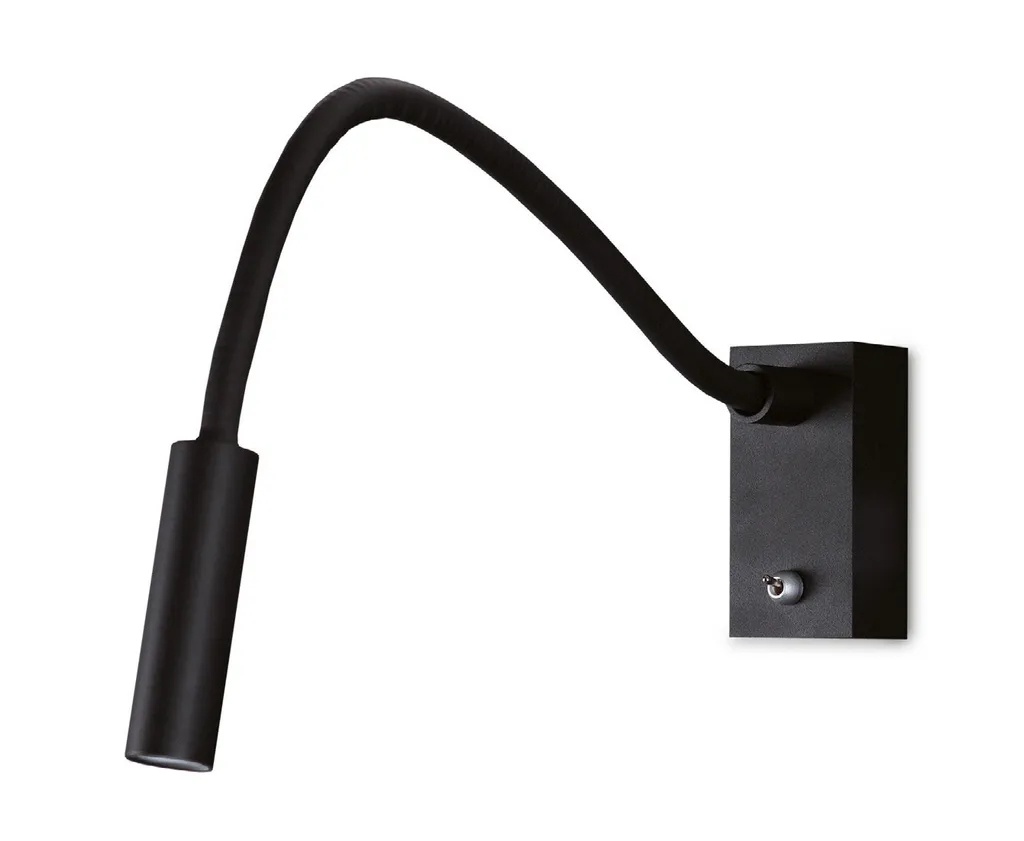 Luminaire mural LED noir design RIDER Maxlight 49.5cm pour le salon
