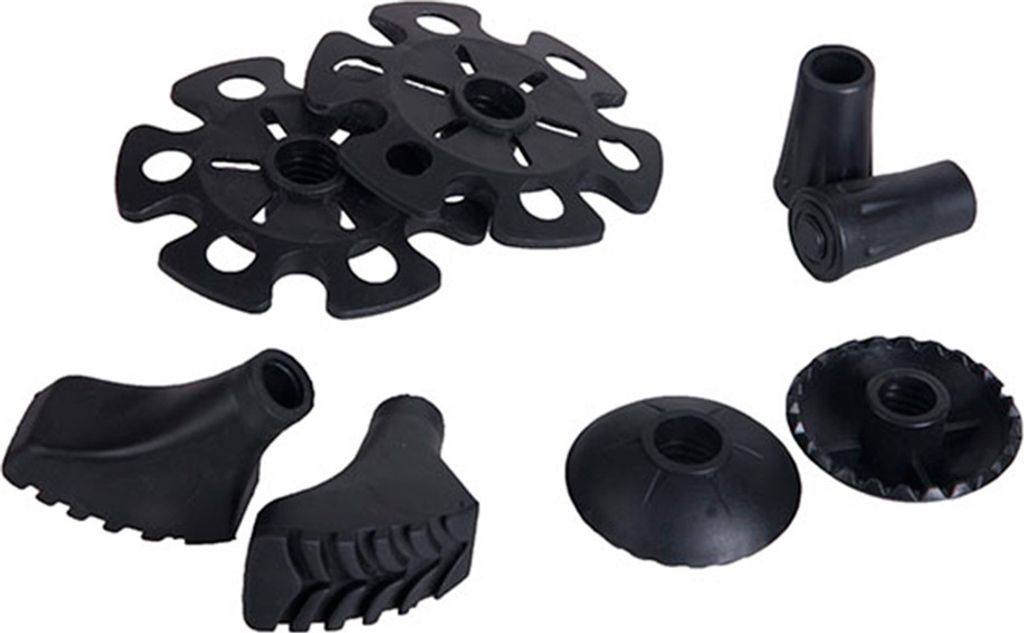 Viking Baskets and Protectors Set Black 4 cm-6 cm Ersatzspitzen für Trekkingstöcke